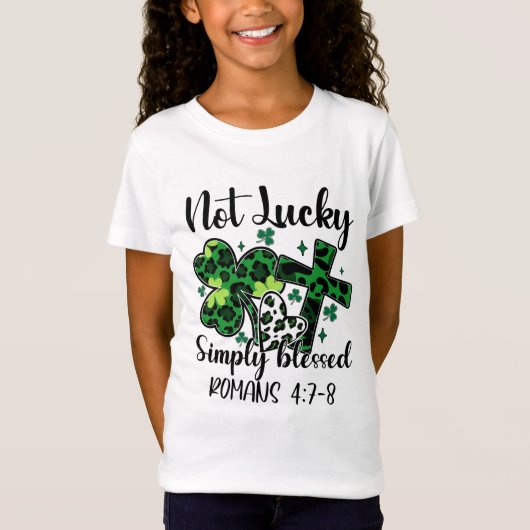 Niet Lucky gewoon geblesseerd T-shirt (Voorkant)