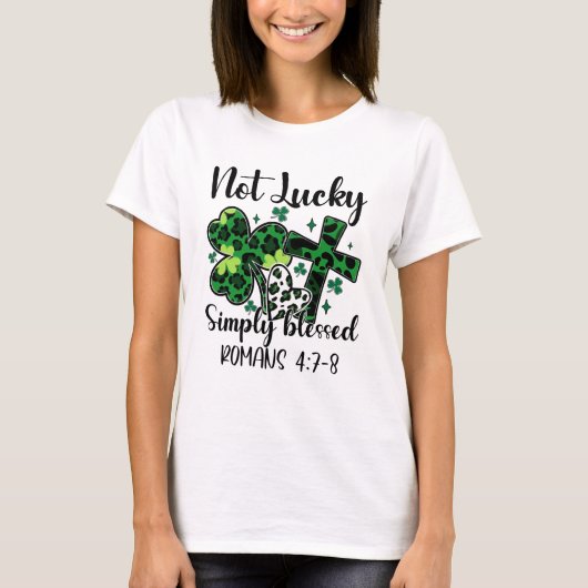 Niet Lucky gewoon geblesseerd T-shirt (Voorkant)