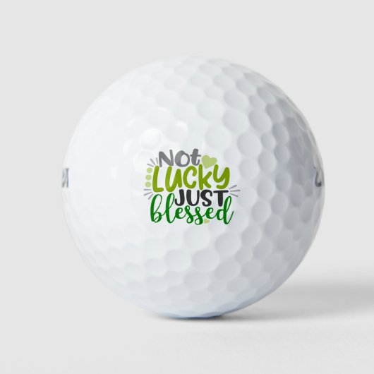 Niet Lucky, gewoon gebufferd Golfballen (Voorkant)