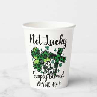 Niet Lucky, gewoon gebufferd Papieren Bekers