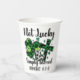 Niet Lucky, gewoon gebufferd Papieren Bekers