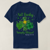 Niet Lucky gewoon gebufferd St Patricks Day Christ T-shirt (Design voorkant)