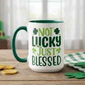 Niet Lucky, gewoon gebufferd St Patrick's Day Mok