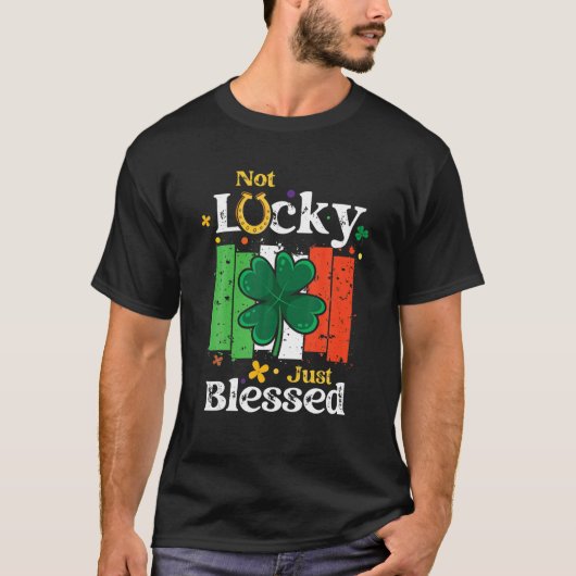 Niet Lucky, gewoon gebufferd St Patrick's Day T-shirt (Voorkant)