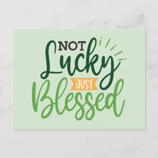Niet Lucky Net geblesseerd Saint Patrick's Day Sai Briefkaart (Voorkant)