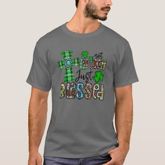 Niet Lucky Net geblesseerd, St Patrick's Day Chris T-shirt (Voorkant)