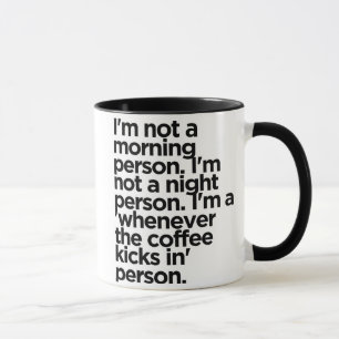 Niet lui, energiebesparende Mok - Funny Coffee