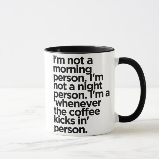 Niet lui, energiebesparende Mok - Funny Coffee (Rechts)