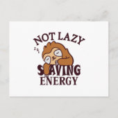 Niet lui, energiebesparing briefkaart (Voorkant)