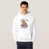 Niet lui, energiebesparing hoodie (Voorkant volledig)
