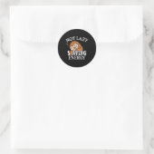 Niet lui, energiebesparing ronde sticker (Tas)