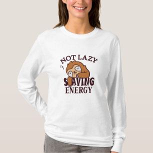 Niet lui, energiebesparing t-shirt