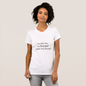"Niet lui, gewoon zwanger" T-shirt (Voorkant volledig)