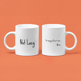 NIET lui, in energiezuinige modus - Funny Kantoor Koffiemok