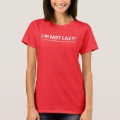 Niet lui t-shirt (Voorkant)