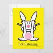 Niet luisteren briefkaart (Voorkant / Achterkant)
