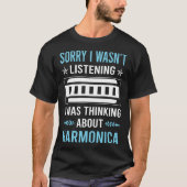 Niet Luisteren Harmonica Mondorgel T-shirt (Voorkant)