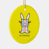 Niet luisteren keramisch ornament (Rechts)