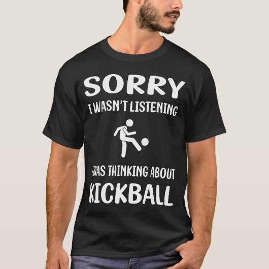 Niet luisteren Kickball T-shirt (Voorkant)