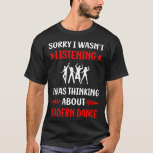 Niet luisteren moderne danser t-shirt