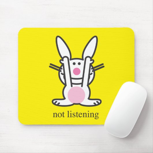 Niet luisteren muismat (Met muis)