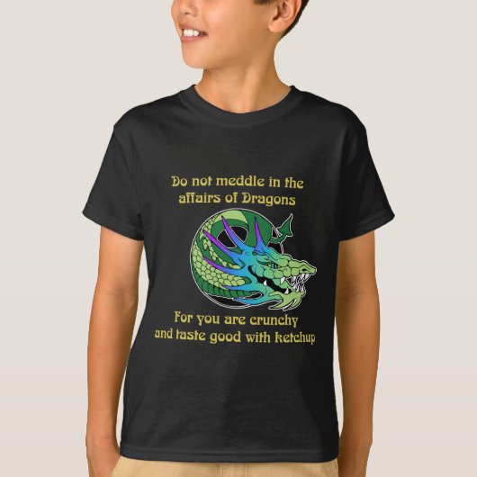 Niet medaille in de Aangelegenheden van Dragons T-shirt (Voorkant)