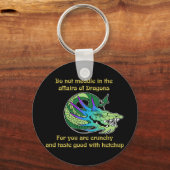 Niet medailleren in de Aangelegenheden van Dragons Sleutelhanger (Voorkant)
