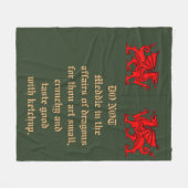 Niet medeleven in de zaken van Dragons Blanket Fleece Deken (Voorkant (Horizontaal))