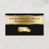 Niet-medisch noodvervoer visitekaartje (Voorkant)