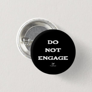 Niet meedoen ronde button 3,2 cm