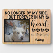 Niet meer aan mijn kant, Dog Memorial - Aangepaste Fotoplaat (voorkant)