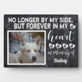 Niet meer aan mijn kant, Dog Memorial - Aangepaste Fotoplaat (voorkant)
