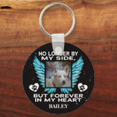 Niet meer aan mijn kant, Dog Memorial - Aangepaste Sleutelhanger (Voorkant)
