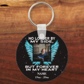 Niet meer aan mijn kant, gedenkfoto-keepslag sleutelhanger (Voorkant)