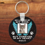 Niet meer aan mijn kant, Kat Memorial - Aangepaste Sleutelhanger (Voorkant)