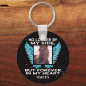 Niet meer aan mijn kant, Pet Memorial - Aangepaste Sleutelhanger (Voorkant)