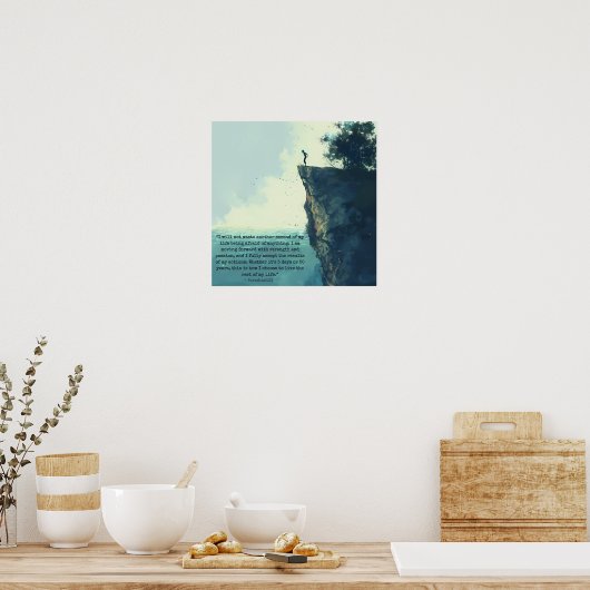 Niet meer bang (deur 1041) poster (Keuken)