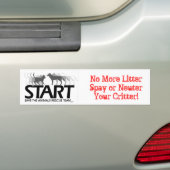 niet meer bumpersticker (Op auto)