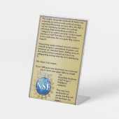 Niet meer gefinancierd reclamebord met voetstuk (Voorkant)