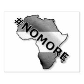 Niet meer! Hou je handen van Ethiopië af! Rubberstempel (Afrduk)