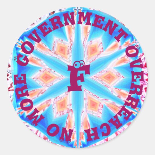 Niet meer - jouw tekst invoegen ronde sticker (Voorkant)