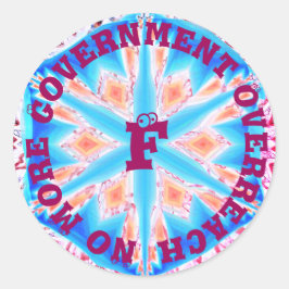 Niet meer - jouw tekst invoegen ronde sticker