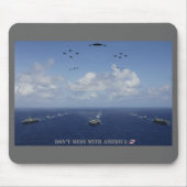 NIET MEER MET AMERIKA Mousepad Muismat (Voorkant)