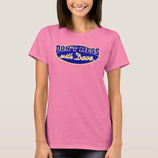 NIET MEER MET DAVE T-SHIRT (Voorkant)