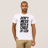 NIET MEER MET EEN KIND VAN GOD T-SHIRTS (Voorkant volledig)