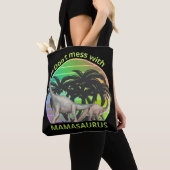 NIET MEER MET MAMASAURUS grappig moederdag cadeau Tote Bag (Dichtbij)