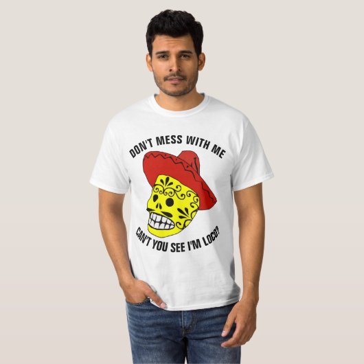 NIET MEER MET ME grappige Mexicaanse T-shirts (Voorkant volledig)