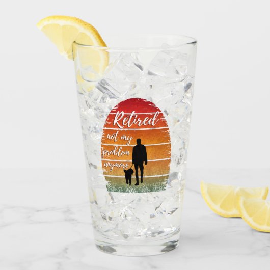 niet meer mijn probleem met pensioen glas (Voorkant ijs)