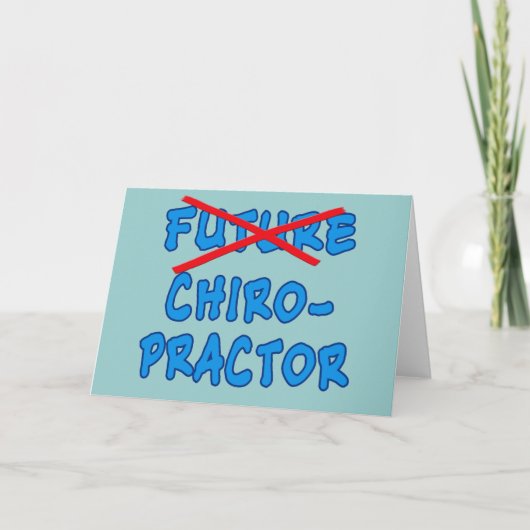Niet meer Toekomstige CHIROPRACTICUS Kaart (Voorkant)