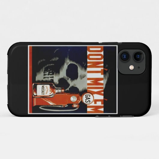  "Niet mengen" iPhone case (Achterkant (horizontaal))
